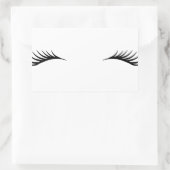 Eyelashes Rechteckiger Aufkleber (Tasche)
