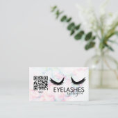 Eyelashes Salon Beauty Marble Eyelashes Visitenkarte (Stehend Vorderseite)