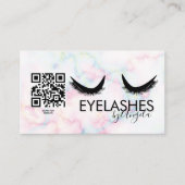 Eyelashes Salon Beauty Marble Eyelashes Visitenkarte (Vorderseite)