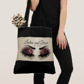Eyelashes und Brows - Burgund Glitzer Tasche (Von Nahem)