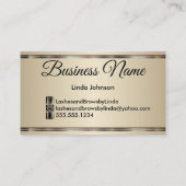 Eyelashes und Brows - Burgund Glitzer Visitenkarte (Rückseite)