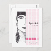 EyeLeash Postcard Postkarte (Vorne/Hinten)