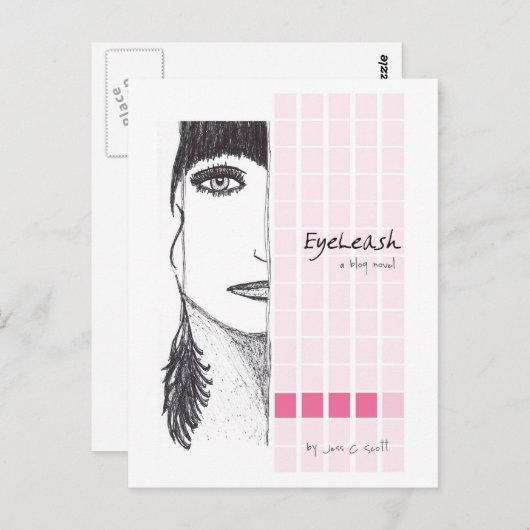EyeLeash Postcard Postkarte (Vorne/Hinten)