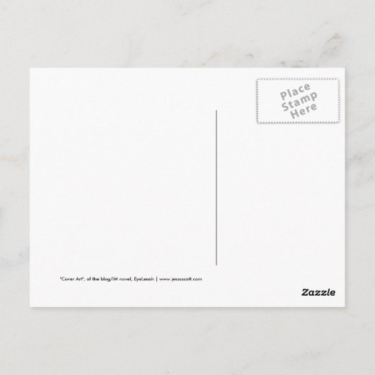 EyeLeash Postcard Postkarte (Rückseite)