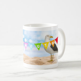 Eyemouth Bejagung mit Siegel und Seagull Kaffeetasse