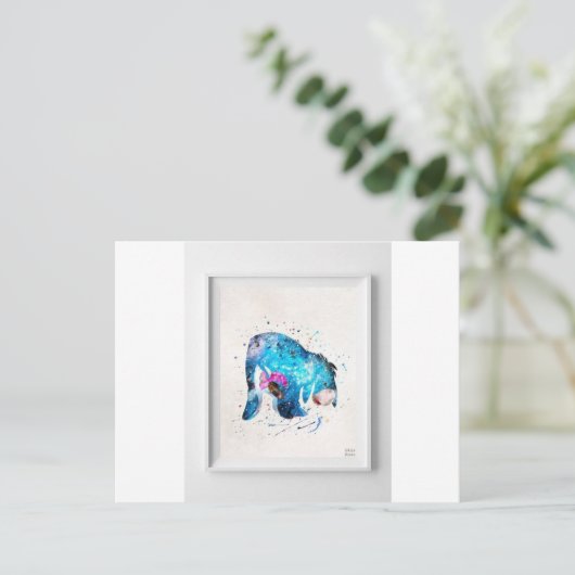 Eyeore Postkarte (Stehend Vorderseite)