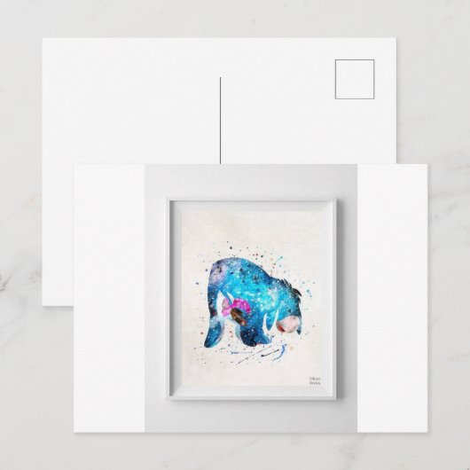 Eyeore Postkarte (Vorne/Hinten)