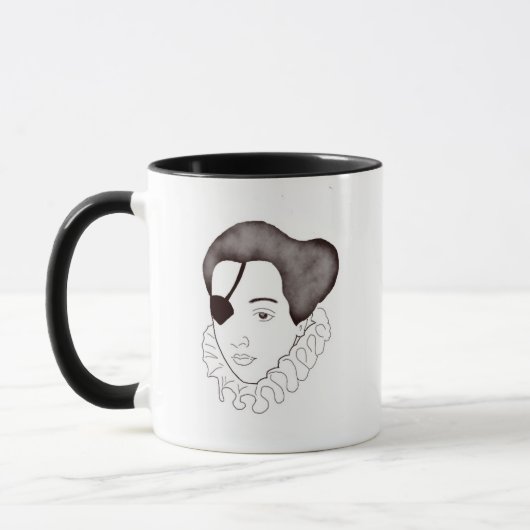 Eyepatch-Dame Mug Tasse (Links)