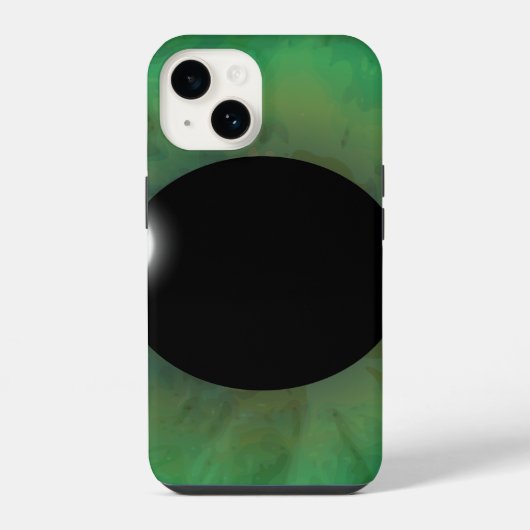 eyePhone grünes Auge iPhone Hülle (Rückseite)