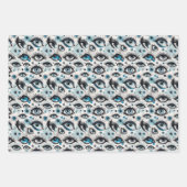 Eyes and Lashes Watercolor Florals Geschenkpapier Set (Vorderseite 3)