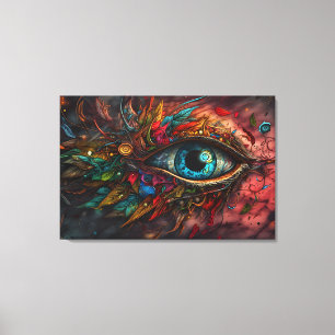 Eyes art leinwanddruck