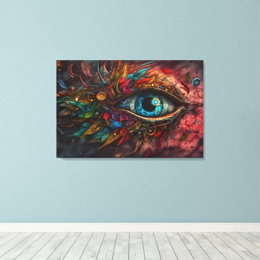 Eyes art leinwanddruck (Insitu (Holzboden))