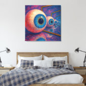 "Eyes Beyond Forever" - ein surreales Portrait Leinwanddruck (Insitu (Schlafzimmer))