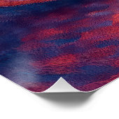 "Eyes Beyond Forever" - ein surreales Portrait Poster (Ecke)