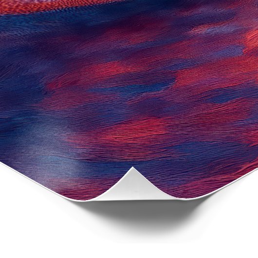 "Eyes Beyond Forever" - ein surreales Portrait Poster (Ecke)