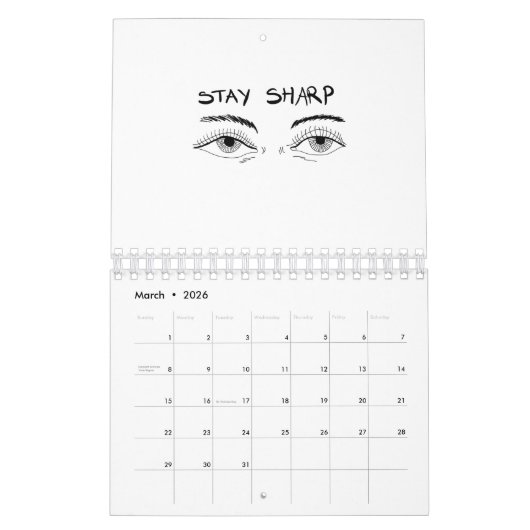 Eyes Bleibe Sharp Kalender (Mär 2026)