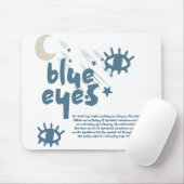 Eyes Blue Mousepad (Mit Mouse)