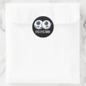 Eyes Eyes Baby Funny Ice Eyeballs Pub Runder Aufkleber (Tasche)