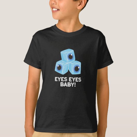 Eyes Eyes Baby Funny Ice Eyeballs Puff Dark BG T-Shirt (Vorderseite)