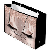 Eyes Lashes Funkelnd Tropfen Makeup Beauty Bridal Große Geschenktüte (Vorderseite Schrägansicht)