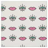Eyes & Lips Kitschy Pattern Stoff (Muster)
