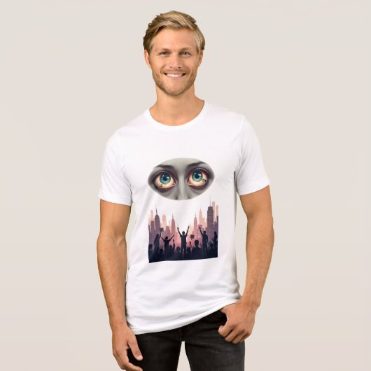 Eyes of Authority, Voices of the Crowd Tri-Blend Shirt (Vorderseite voll)