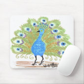 Eyes of India Peacock von Wendy C. Allen Mousepad (Mit Mouse)