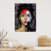 Eyes Of The Ember – „Embers Portrait“ Poster (Küche)