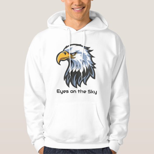 Eyes on the Sky” Eagle Hoodie (Vorderseite)