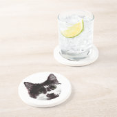 Eyes on Your Drink | Cat Face Getränkeuntersetzer (Seite)