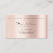 Eyes Pink Glitzern Makeup Artist Beauty Blogger Terminkarte (Rückseite)