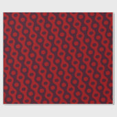 Eyes Red Blue Minimal Muster Geschenkpapier (Flach)
