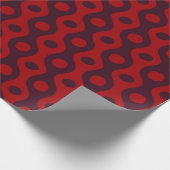 Eyes Red Blue Minimal Muster Geschenkpapier (Ecke)