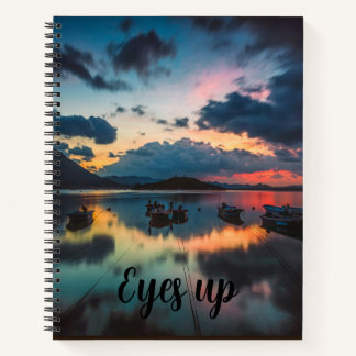 Eyes Up Inspirierend | Sunset Reflection Journal Notizblock
