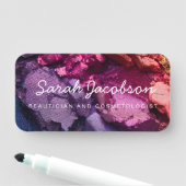 Eyeshadow Cosmetics Cosmetologist Beautician  Namensschild (Beispiel)