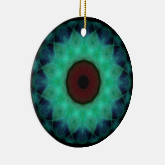 Eyesore Aquamarin Evil Eye Keramik Ornament (Rechts)