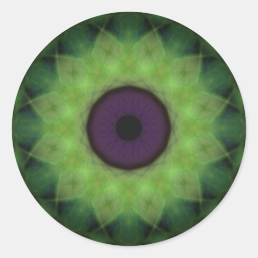 Eyesore Evil Eye Limon Mandala Runder Aufkleber (Vorderseite)
