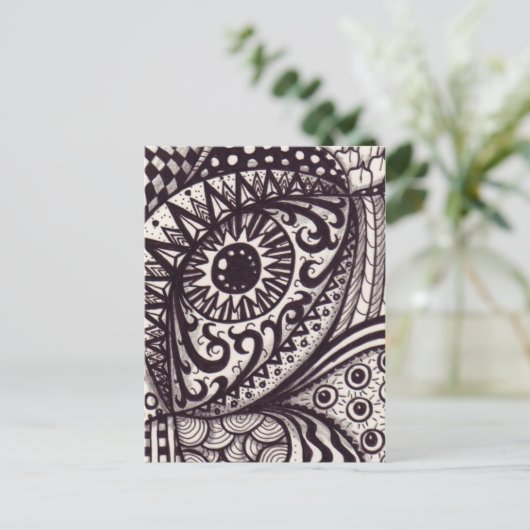 Eyetangle Postkarte (Stehend Vorderseite)