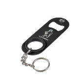 EyeWalk-Schlüsselanhänger Mini Flaschenöffner (Rückseite Schrägansicht)