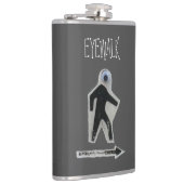 EyeWalk Vinyl Wrapped Flask Flachmann (Rechts)