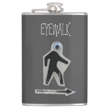 EyeWalk Vinyl Wrapped Flask