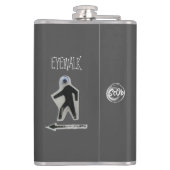 EyeWalk Vinyl Wrapped Flask Flachmann (Rückseite)