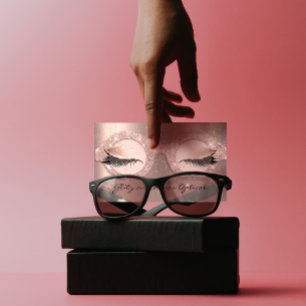 Eyewear-optische Optometriker-Brillen-Rose Lashe Visitenkarte