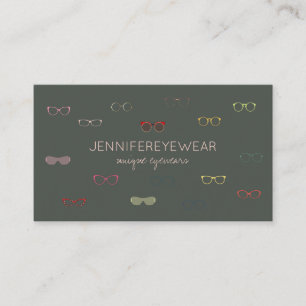 Eyewear Specialist Brillengrün Visitenkarte