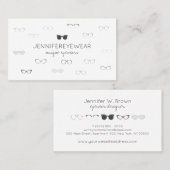 Eyewear Specialist Glasses grau Visitenkarte (Vorne/Hinten)