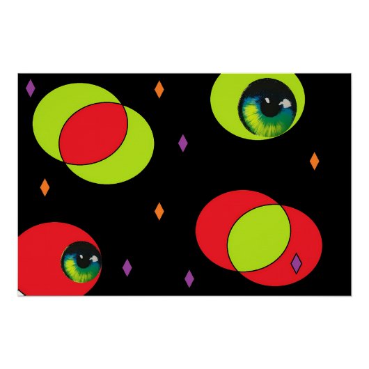 Eyezeen - Ken Gage Abstract Art Poster (Vorderseite)