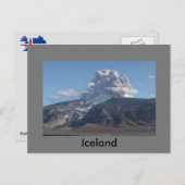 Eyjafjallajökull-Ausbruch, Island Postkarte (Vorne/Hinten)