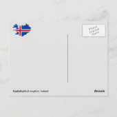 Eyjafjallajökull-Ausbruch, Island Postkarte (Rückseite)
