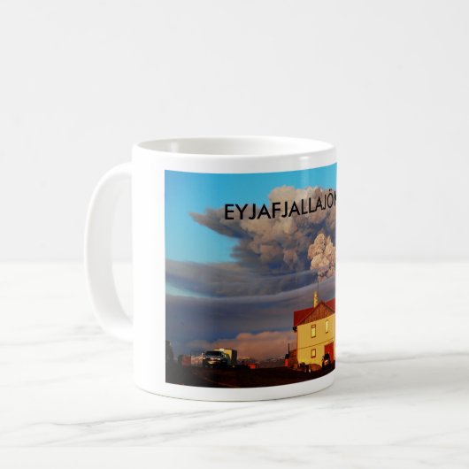 Eyjafjallajokull Kaffeetasse (Vorderseite Links)