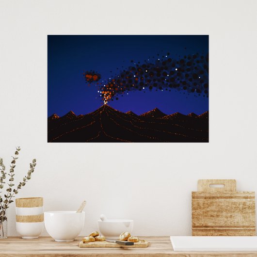 Eyjafjallajokull Poster (Küche)